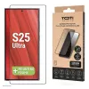 TOTI PREMIUM 3D Displayschutzglas aus gehärtetem Glas, Vollabdeckung für Samsung Galaxy S25 Ultra