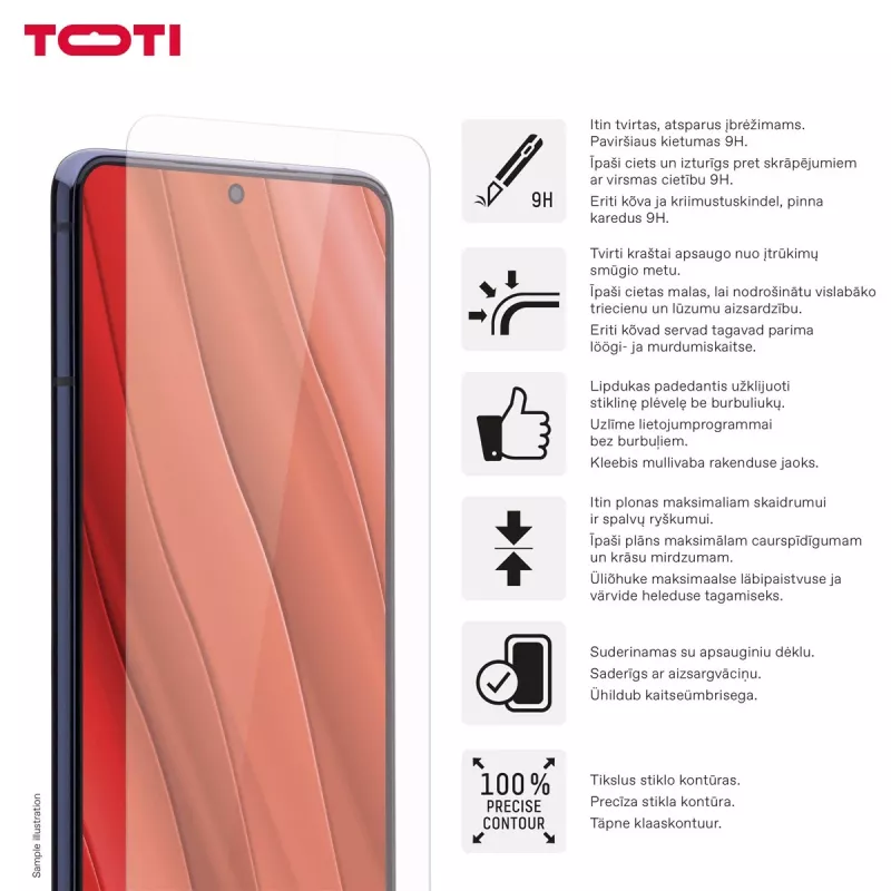 TOTI Tempered Glass 2D Screen Protector für Samsung Galaxy A37/A57/A36/A56/S24 FE/S25 FE