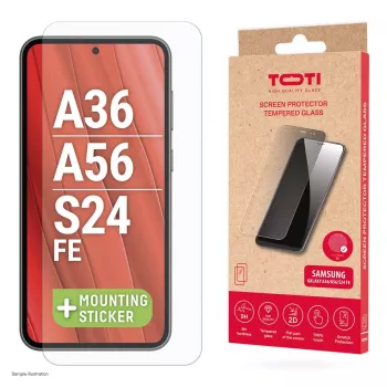 TOTI Tempered Glass 2D Screen Protector für Samsung Galaxy A37/A57/A36/A56/S24 FE/S25 FE