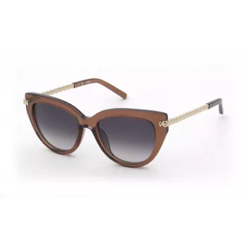 TOUS Damen Cat-Eye-Sonnenbrille STOD13-530893 Havanna Braun Verlauf 53mm