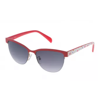 TOUS Damen-Sonnenbrille STO314-570357 Cat Eye Acetat Havana 57mm