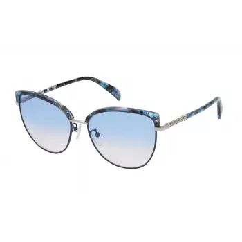 TOUS Damen-Sonnenbrille STO436570SN9 Havanna Braun Acetat Gestell Braun Verlaufsgläser 57mm