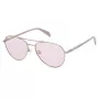 TOUS Damen-Sonnenbrille STO437-560E59 Havana Acetat eckiger Rahmen Verlaufsglas Braun 56mm