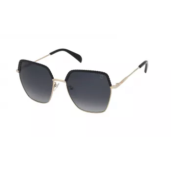 TOUS Damen-Sonnenbrille STO455560301 - Braun Havana Gestell, Brauner Gradienten-Glas, 56 mm