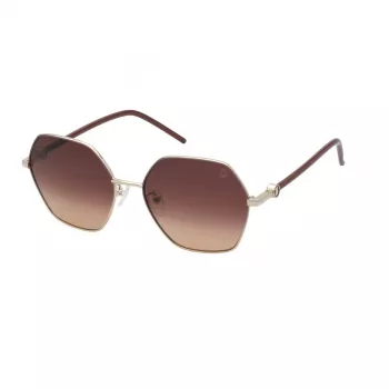 TOUS Damen-Sonnenbrille STO456-56033M Havana Acetat Braun Verlauf 56 mm