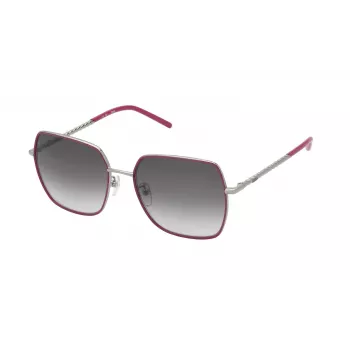 TOUS Damen-Sonnenbrille STO460-570A39 Havana Braun Acetat eckiger Rahmen 57mm