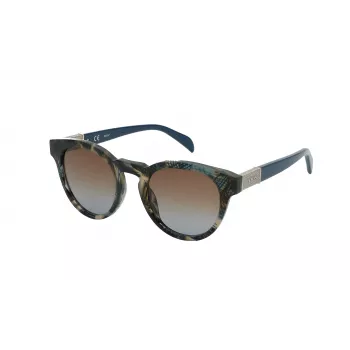 TOUS Damen-Sonnenbrille STOB48-500Q66 Havana Rechteckig 50 mm