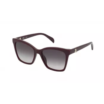 TOUS Damen-Sonnenbrille STOB505509FH Havana Acetatgestell Braune Verlaufsgläser 55/18/140 mm
