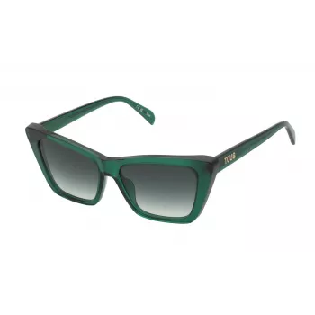 TOUS Damen-Sonnenbrille STOB82-540G61 Havana Acetat Braun Verlauf 54mm