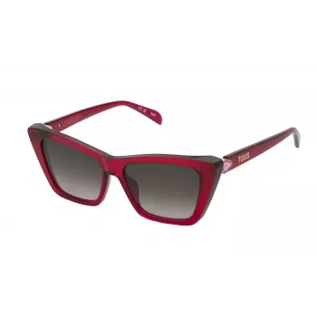 TOUS Damen-Sonnenbrille STOB82S540AFD Braun Havana Acetatgestell Braune Verlaufsgläser 54/15/135 mm