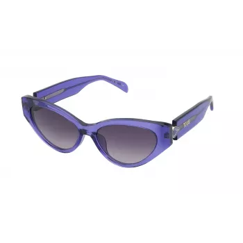 TOUS Damen-Sonnenbrille STOB84S5506LA Havana Acetat eckiger Rahmen braune Verlaufsgläser UV400