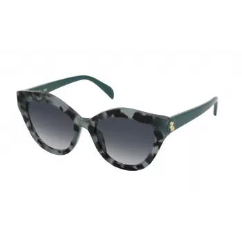 TOUS Damen-Sonnenbrille STOC18-5306YT Havana Braun Acetat 53/19/140 mm