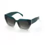 TOUS Damen-Sonnenbrille STOC37-510D77 Havana Braun Acetat eckiger Rahmen mit braunen Verlaufsgläsern 51/21/140 mm