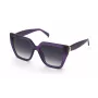 TOUS Damen-Sonnenbrille STOC40-5606LA Havana Braun Gradient Quadratisch 56mm