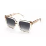TOUS Damen-Sonnenbrille STOC40-5609TU - Schwarzer rechteckiger Rahmen mit grauen Verlaufsgläsern - 56/17/140 mm