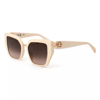 TOUS Damen-Sonnenbrille STOC43-5409X7 Havana Braun Acetat Butterfly Square 54mm