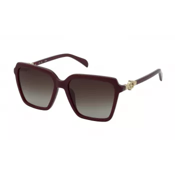 TOUS Damen-Sonnenbrille STOC74-5609FH Havana Acetat Braun Verlauf 56 mm