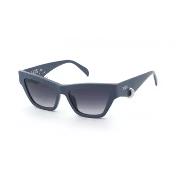 TOUS Damen-Sonnenbrille STOD06V5504G5 Braun Acetat Verlauf Grau 55mm