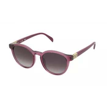 TOUS Damen Sonnenbrille STOB89-510AFD Havana/Brown Tortoise Acetat 51/19/135 mm