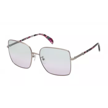 TOUS Damen Sonnenbrille STO435580A39 - Schwarzer Rahmen Graue Gläser 58mm