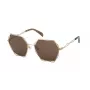 TOUS Damen Sonnenbrille STO445-57300K Braun Havana Geometrisch Vollrand