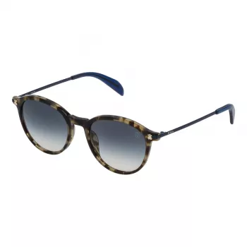 TOUS Damen Sonnenbrille STO993-5006ZE Cat-Eye Havana Acetat Braun Verlauf UV400 50/19/135 mm
