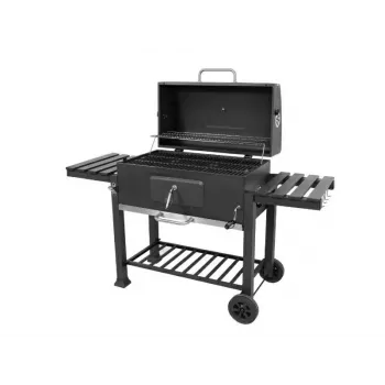 TOYA Holzkohlegrill XXL Gusseisenrost 78x42,5 cm