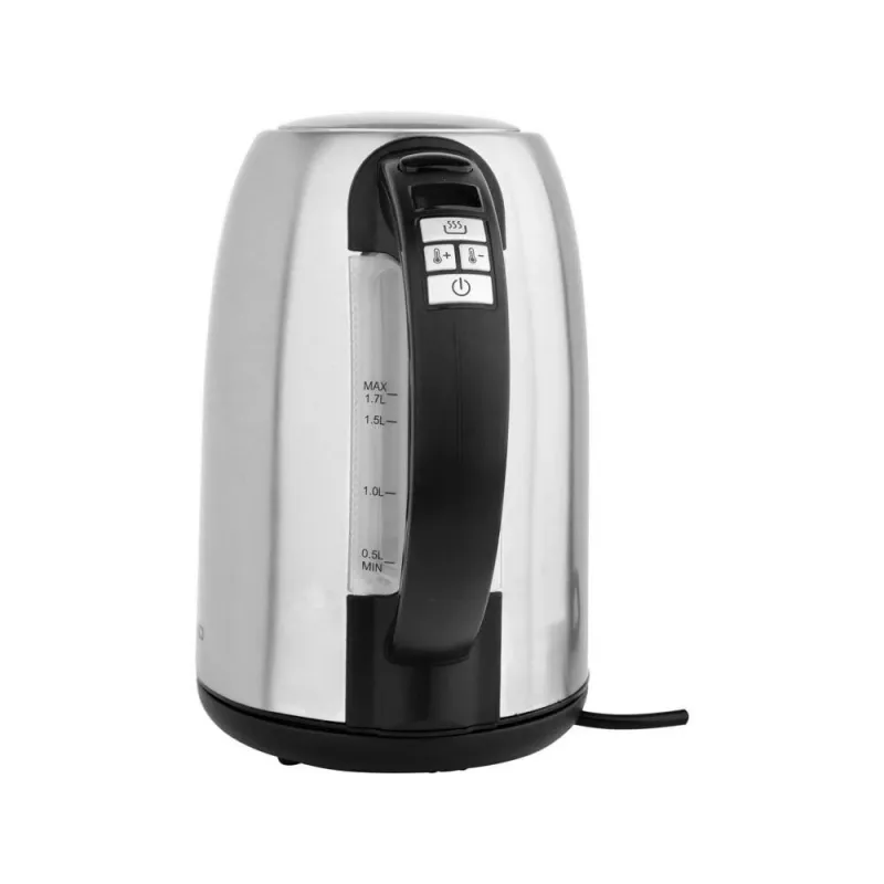 TOYA LUND 68194 Wasserkocher 2200 W 1,7 L Edelstahl Silber/Schwarz