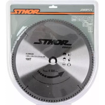 TOYA STHOR 300 mm TCT Kreissägeblatt für Aluminium und Nichteisenmetalle, 100 Zähne, 30 mm Bohrung