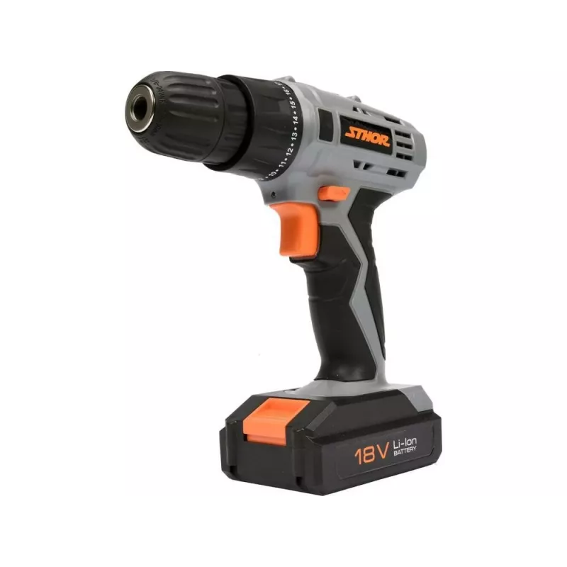 TOYA Sthor 78983 Bohrmaschine mit Schlagwerk, 780 W, 13 mm Zahnkranzbohrfutter, 0-3000 U/min, Hammerfunktion, Softgrip, mit Zusatzhandgriff und Tiefenanschlag