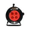 TOYA VOREL 82682 Kabeltrommel 4 Steckdosen 30m H05VV-F 3G1.5 mit Thermoschutz