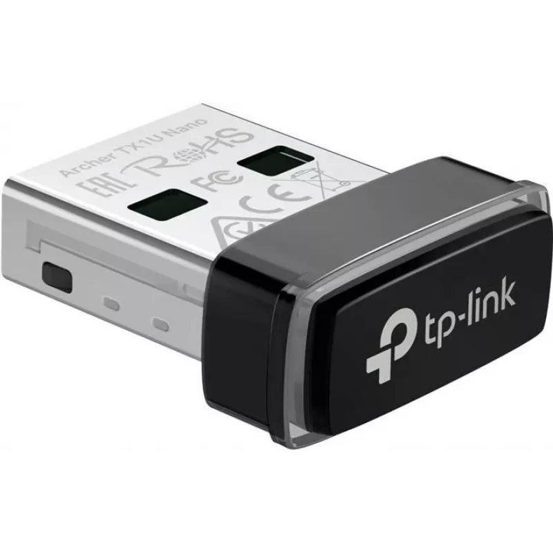 TP-Link Archer TX1U Nano AX300 Wi-Fi 6 USB-Adapter mit internen Antennen, USB 2.0