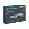 TP-LINK ER605 SafeStream Router - Gigabit VPN Router mit 4-Port Switch, 3 WAN-Ports, wandmontierbar