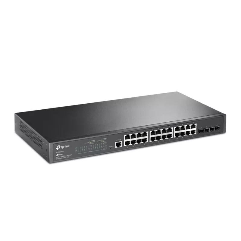 TP-Link JetStream 24-Port Gigabit L2 Managed Switch mit 4 SFP-Steckplätzen