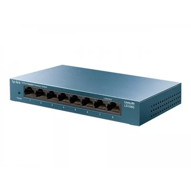 TP-Link LiteWave LS108G - Switch - unmanaged - 8 x 10/100/1000 - Desktop - AC 220 V