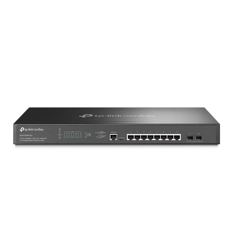 TP-Link Omada SG3210XHP-M2 8-Port 2,5G PoE+ Managed Switch mit 2x 10G SFP+ SG3210XHP-M2(UN)