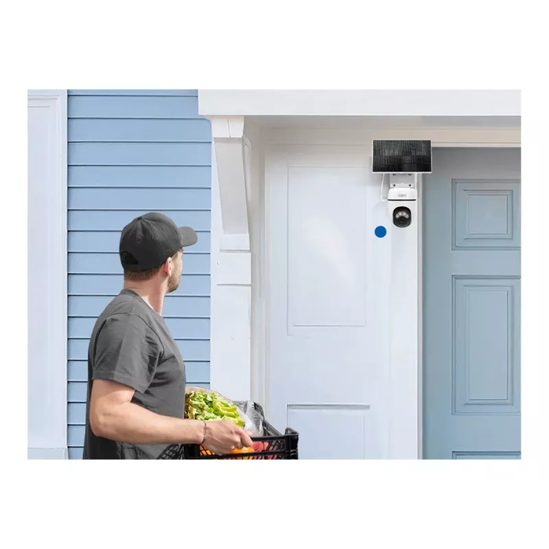 TP-Link Tapo TC90 KIT Solarbetriebene Schwenk-/Neige-Überwachungskamera, 2K QHD, Außenbereich, Akku & Solar, IP65, Farbnachtsicht, Kabellos, 1 Kamera