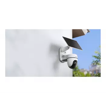 TP-Link Tapo TC90 KIT Solarbetriebene Schwenk-/Neige-Überwachungskamera, 2K QHD, Außenbereich, Akku & Solar, IP65, Farbnachtsicht, Kabellos, 1 Kamera