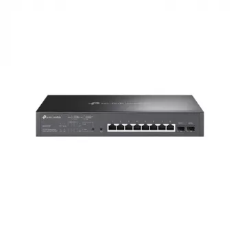 TP-LINK TL-SG2210MP Smart Managed Layer 2+ Switch, 8-Port Gigabit PoE+ mit 2 SFP-Steckplätzen, 150W PoE-Budget, Rackmontage