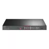 TP-Link TL-SL1218P 18-Port Fast Ethernet PoE+ Switch mit 2 Gigabit und 1 SFP