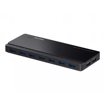 TP-LINK UH720 7-Port USB 3.0 Hub mit 2 Smart Charging Ports - Schwarz