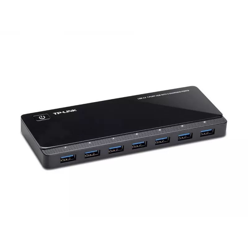 TP-LINK UH720 7-Port USB 3.0 Hub mit 2 Smart Charging Ports - Schwarz