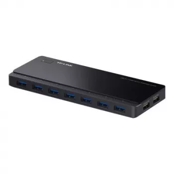 TP-LINK UH720 7-Port USB 3.0 Hub mit 2 Smart Charging Ports - Schwarz