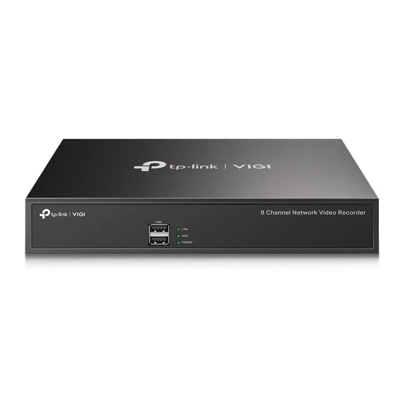 TP-Link VIGI NVR1008H 8-Kanal Netzwerk-Videorekorder, 5MP, H.265+, 1 SATA bis zu 10TB, HDMI/VGA, 12V DC