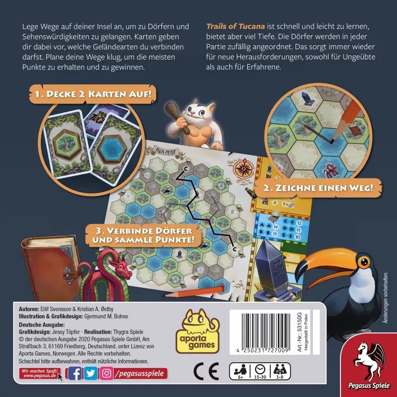 Trails of Tucana - Flip & Write Brettspiel