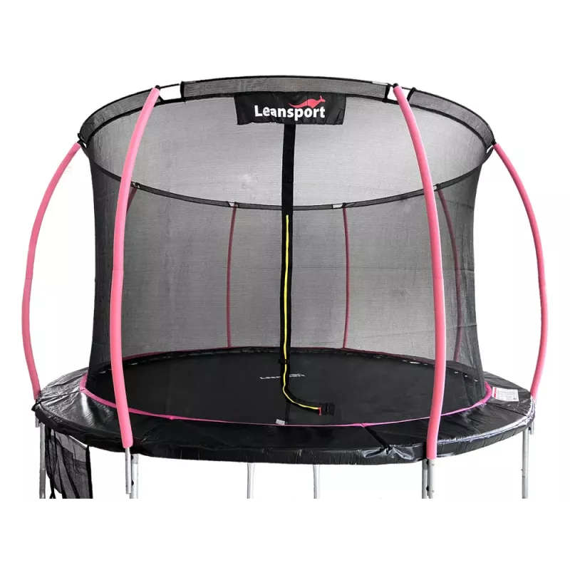 Trampolina LEAN Sport Max 14ft Black-Pink