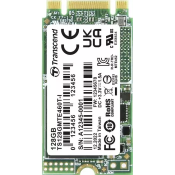 Transcend TS128GMTE460T-I 128GB M.2 2242 PCIe Gen3 x2 NVMe Industrie-SSD