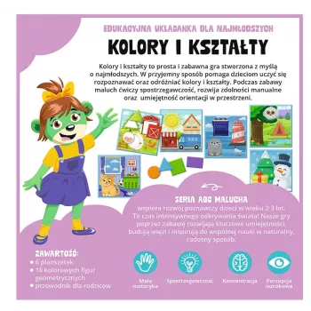 TREFL GRY Lernspiel Farben und Formen ABC für Kleinkinder Treflik Familie Trefl 02904
