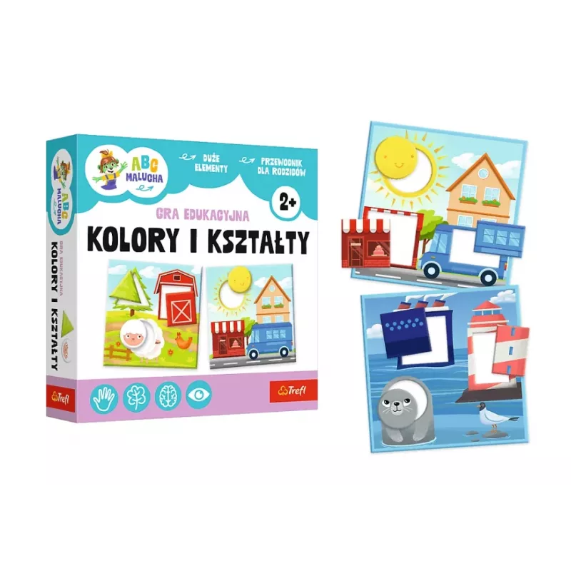 TREFL GRY Lernspiel Farben und Formen ABC für Kleinkinder Treflik Familie Trefl 02904