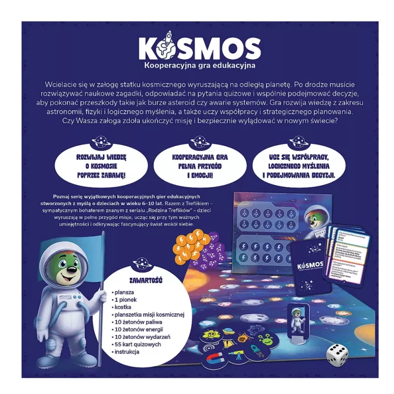 TREFL GRY Lernspiel: Kosmos – Die Treflik-Familie Trefl 02911